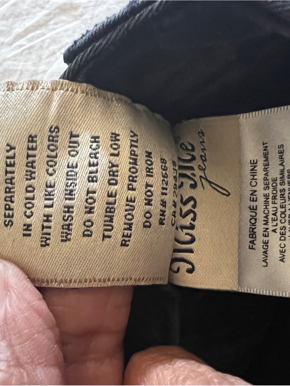 Miss Me Signature Skinny Jeans Black Studded Wing Pockets 27 Long Western Y2K - Picture 7 of 10